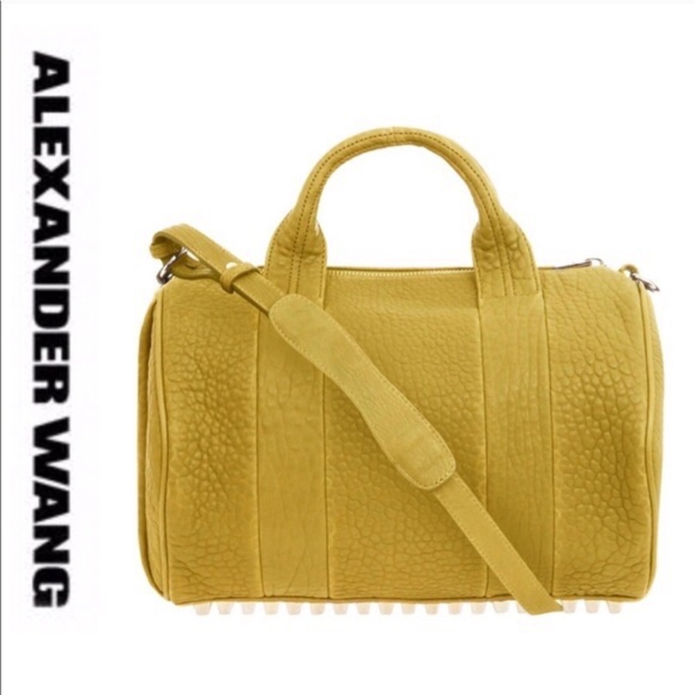 Alexander Wang Yellow Rocco Satchel Bag